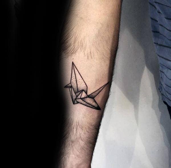 90 Origami Tattoo Designs For Men Folded Paper Ink Ideas