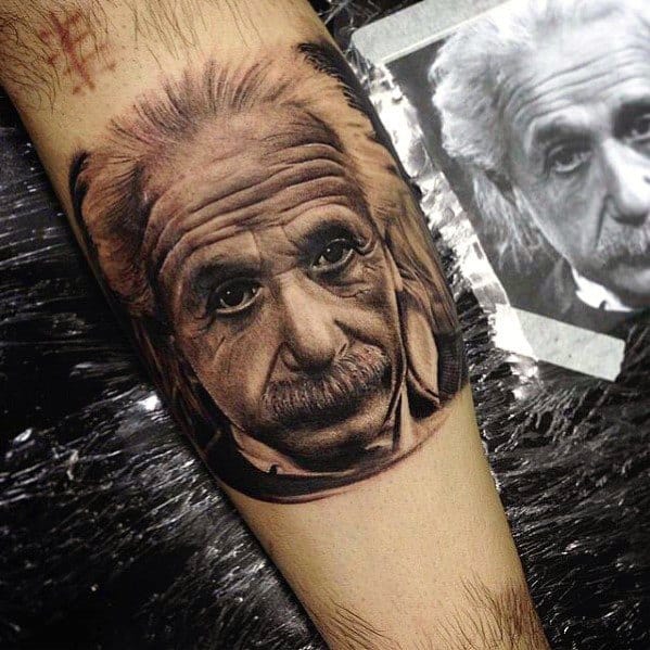 50 Albert Einstein Tattoo Designs For Men Theoretical Physicist Ink Ideas