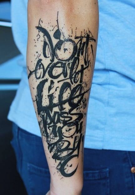 Words Inner Forearm Tattoos