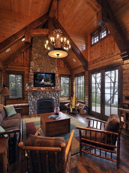 Top 60 Best Log Cabin Interior Design Ideas - Mountain Retreat Homes