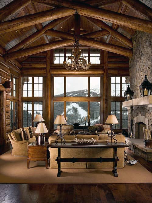 Top 60 Best Log Cabin Interior Design Ideas - Mountain Retreat Homes