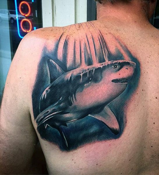 90 Shark Tattoo Designs For Men - Underwater Food Chain