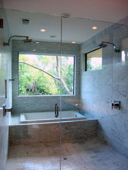 Top 70 Best Shower Window Ideas - Bathroom Natural Light