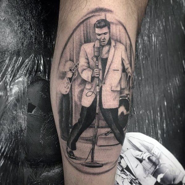 60 Elvis Presley Tattoos For Men - King Of Rock And Roll Design Ideas