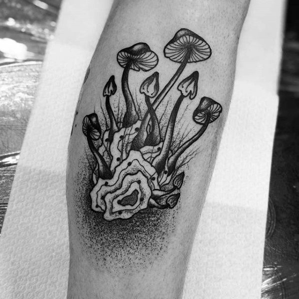 60 Mushroom Tattoo Designs For Men Fungus Ink Ideas