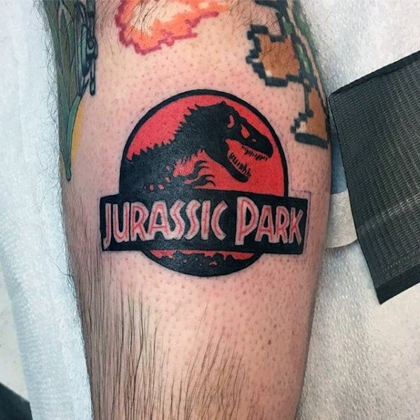 Leg Movie Logo Jurassic Park Guys Tattoo Ideas