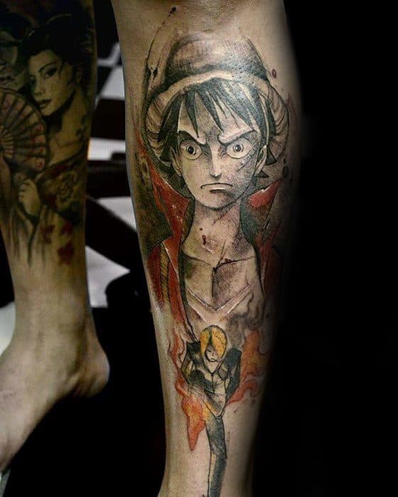 60 Anime Tattoos For Men Cool Manga Design Ideas