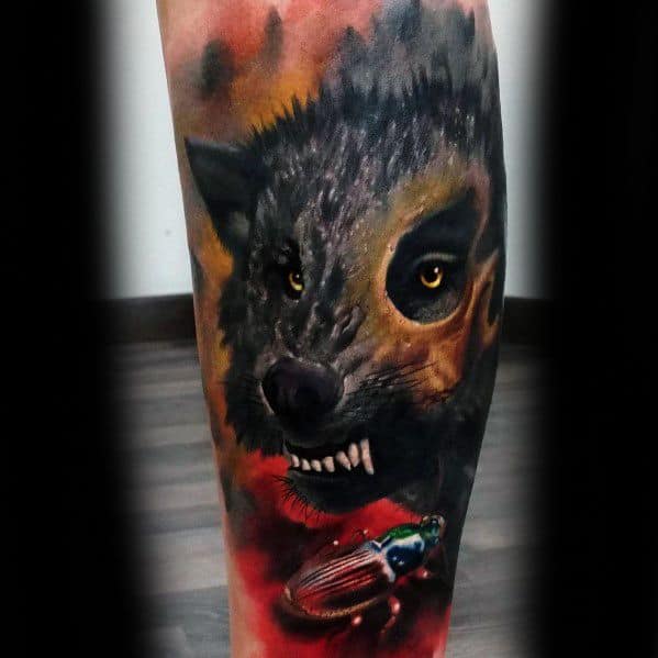 60 Hyena Tattoo Designs For Men - Animal Ink Ideas