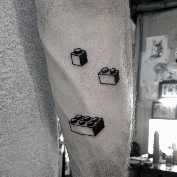 60 Cool Lego Tattoo Designs For Men