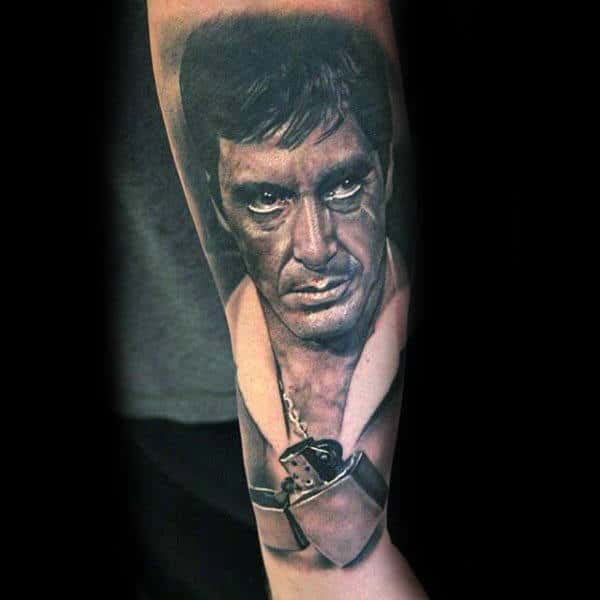40 Scarface Tattoo Design Ideas For Men - Al Pacino Ink