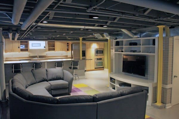 Ideas For Finishing A Basement With Low Ceilings Best Foto