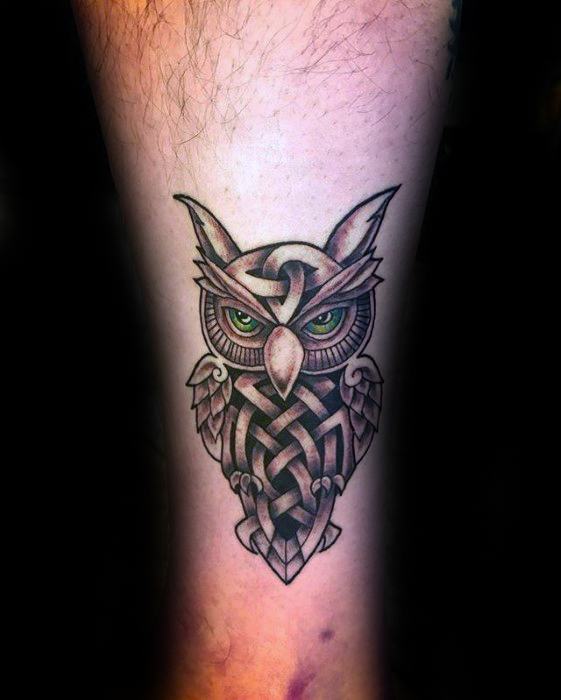 30 Celtic Owl Tattoo Designs For Men - Knot Ink Ideas
