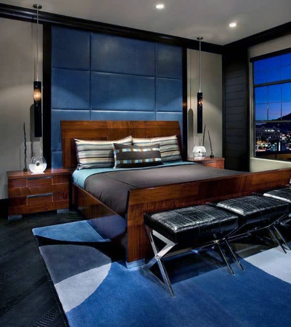 Bedroom With Masculine Color Palette