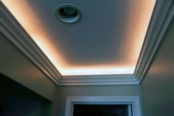 Top 40 Best Crown Molding Lighting Ideas - Modern Interior Designs
