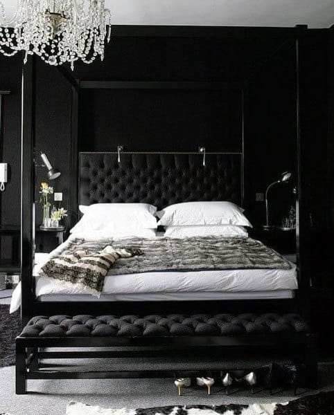 White Bedroom Luxury Bedroom Interior Black And White