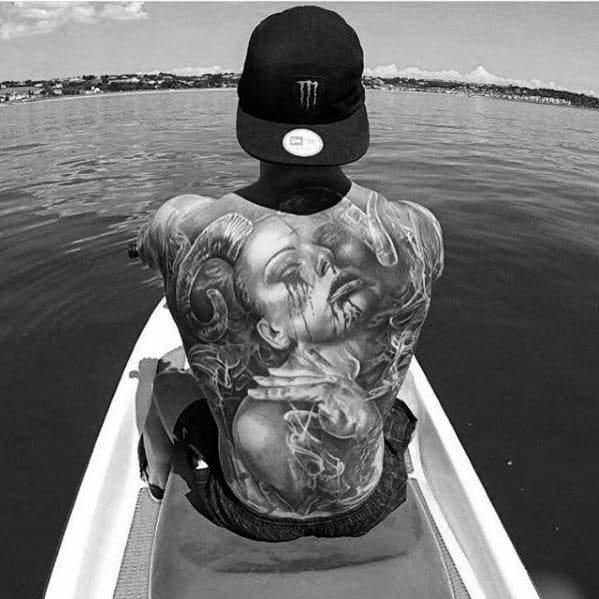 50 Awesome Back Tattoos For Men - Masculine Design Ideas