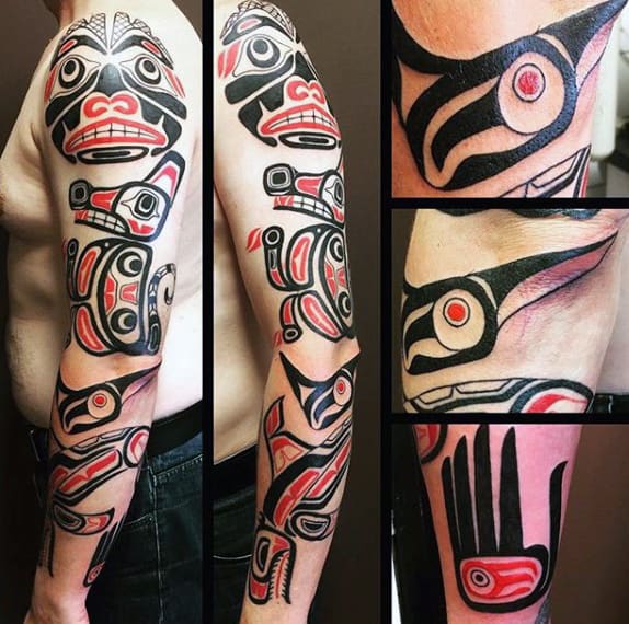 70 Haida Tattoo Designs For Men Tribal Ink Ideas