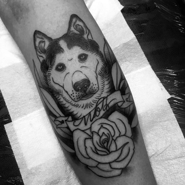 80 Siberian Husky Tattoo Designs For Men Dog Ink Ideas