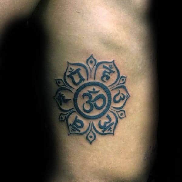geometric rib cage tattoo Ink  For Designs Men  Tattoo Spiritual Ideas Om 90