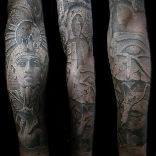 50 Ankh Tattoo Designs For Men Ancient Egyptian Hieroglyphics