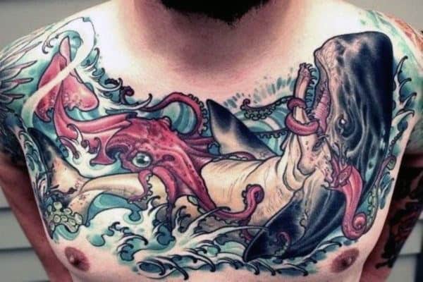 100 Squid Tattoo Designs For Men - Manly Tentacled Skin Art