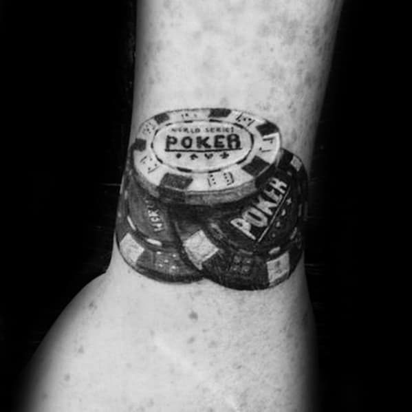 40 Poker Chip Tattoo Designs For Men Masculine Ink Ideas