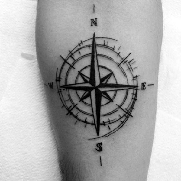 27+ Compass Tattoo Simple Minimalist