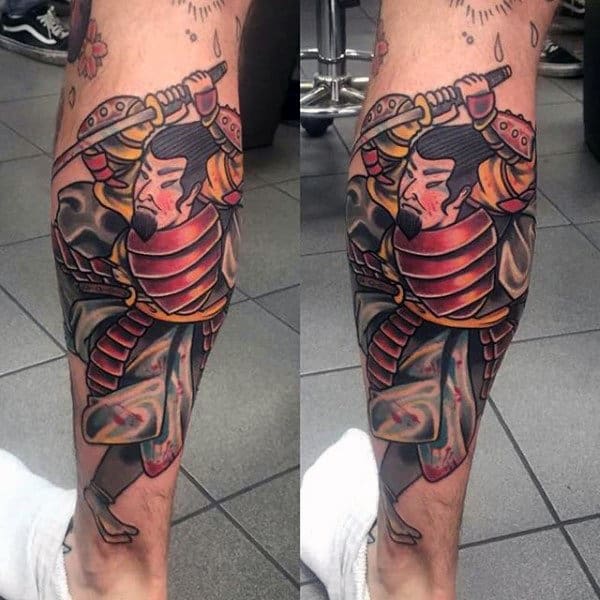 50 Calf Tattoos For Men - Body Art Below The Knee