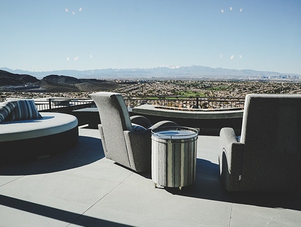 Master Bedroom Outdoor Patio Seating Area Las Vegas Nevada