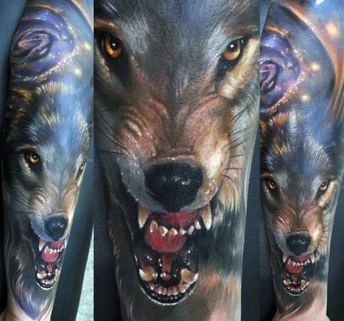 wolf 3d tattoos