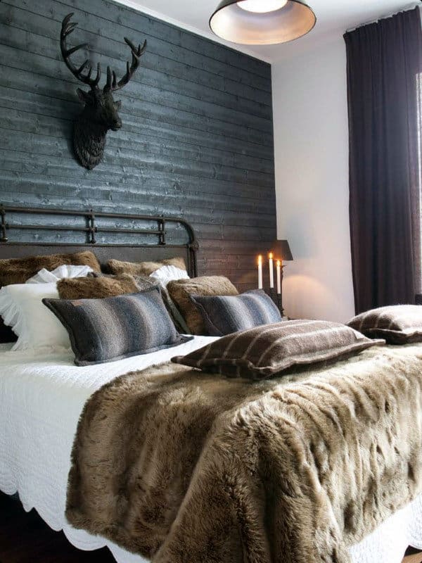 bedroom mens masculine interior decor male furniture decorating bedrooms modern luxury designs bed inspiration fur cool rustic faux bedding sets