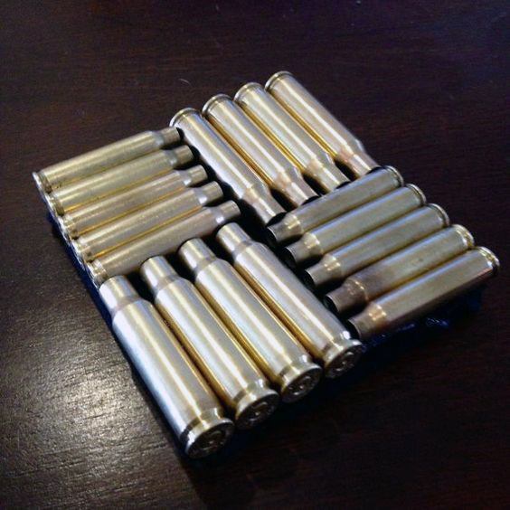 Mens Bachelor Pad Decor Bullet Casing Coasters