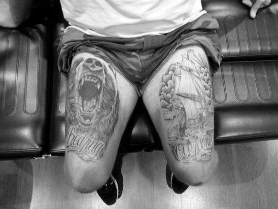 3. Maori Thigh Tattoos for Men - wide 7