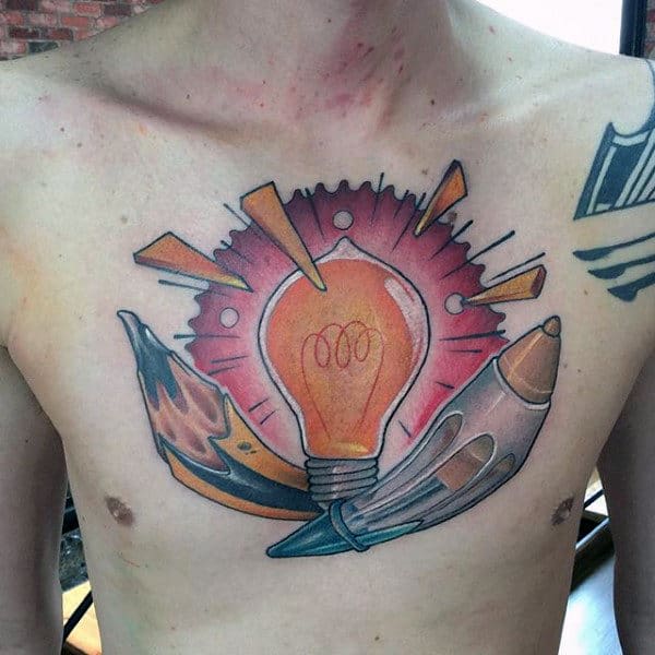 100 New School Tattoos For Men - Modern Ink Design Ideas