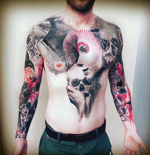 mens-chest-skull-tattoos - Next Luxury