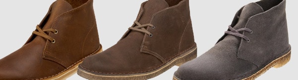clarks leather desert boots mens