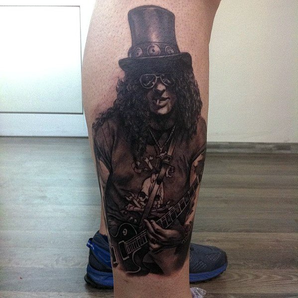 40 Guns And Roses Tattoo Designs For Men - Hard Rock Band Ink Ideas