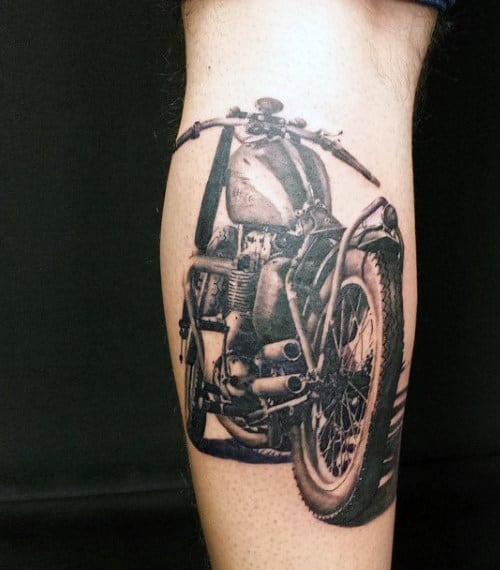 60 Motorcycle Tattoos For Men - Two Wheel Design Ideas