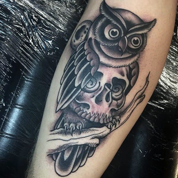 70 Owl Tattoos For Men - Creature Of The Night Designs