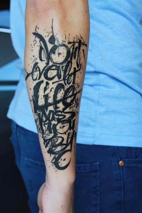 40 Quote Tattoos For Men - Expression Of Words Written In Ink