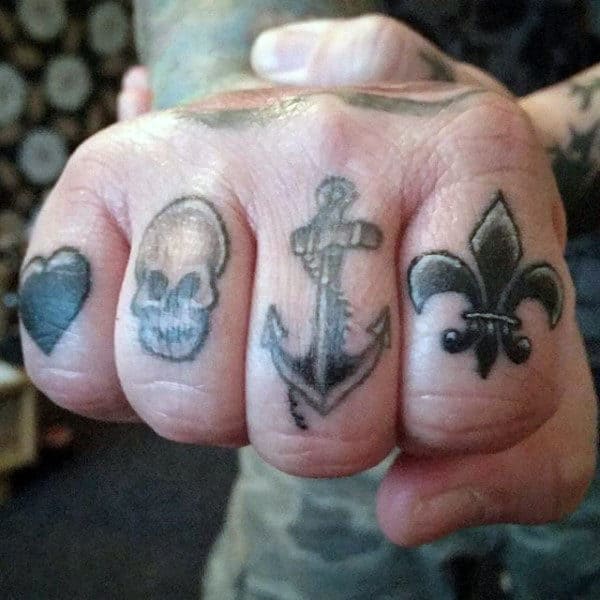 75 Finger Tattoos For Men - Manly Design Ideas