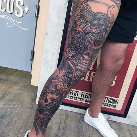 70 Thigh Tattoos For Men  Manly Ink Designs