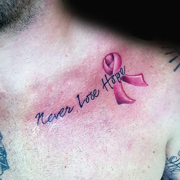 Top 70 Most Thoughtful Cancer Ribbon Tattoos [2020 Inspiration Guide]