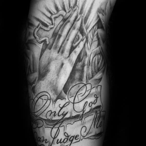 60 Only God Can Judge Me Tattoo Designs For Men Quote
