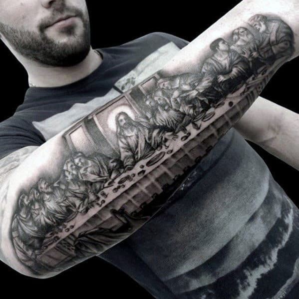 50 Jesus Forearm Tattoo Designs For Men - Christ Ink Ideas