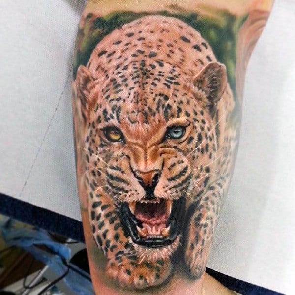 60 Leopard Tattoos For Men - Designs With Strength And Prowess