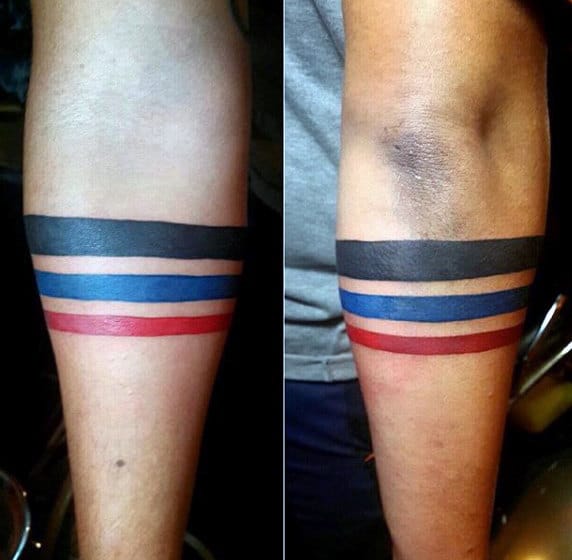 Solid Black Armband Tattoo Bicep