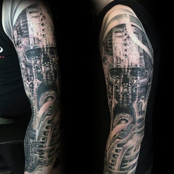 50 Hr Giger Tattoo Designs For Men - Swiss Painter Ink Ideas
