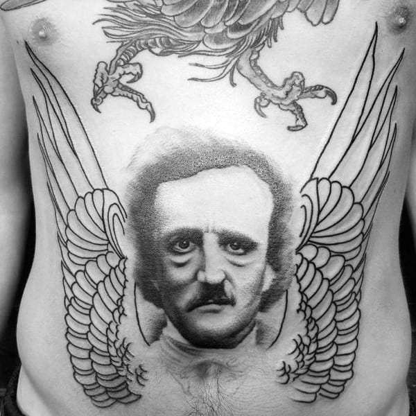 60 Edgar Allan Poe Tattoo Designs For Men - Literature Ink Ideas