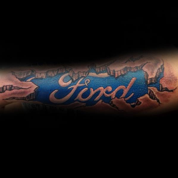60 Ford Tattoos For Men Automotive Design Ideas